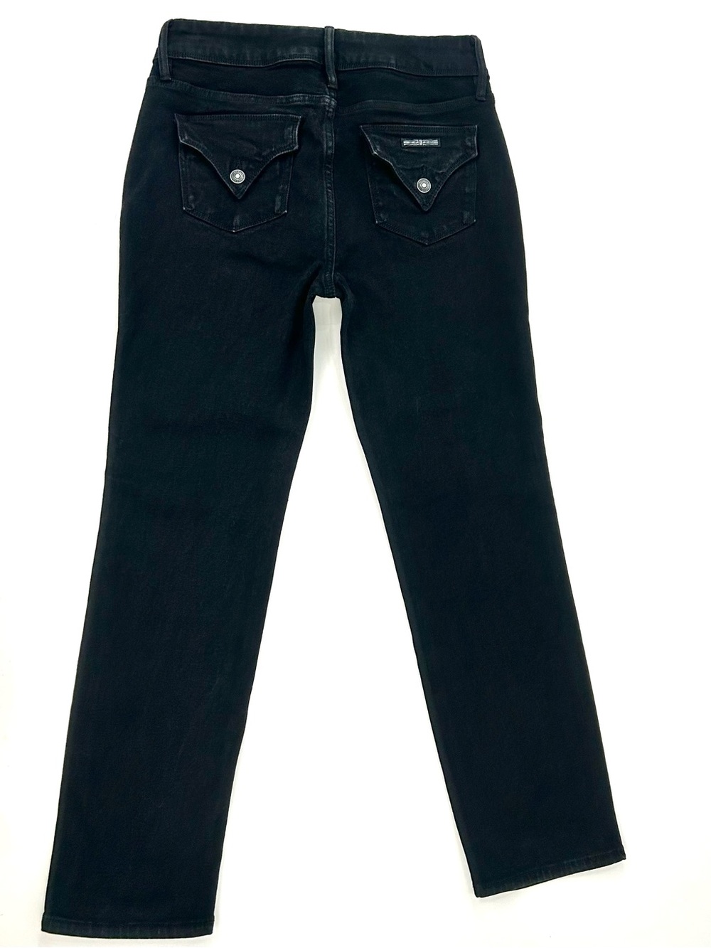 Hudson Beth Baby Bootcut Jeans Black Flap Pocket Women’s Size 8